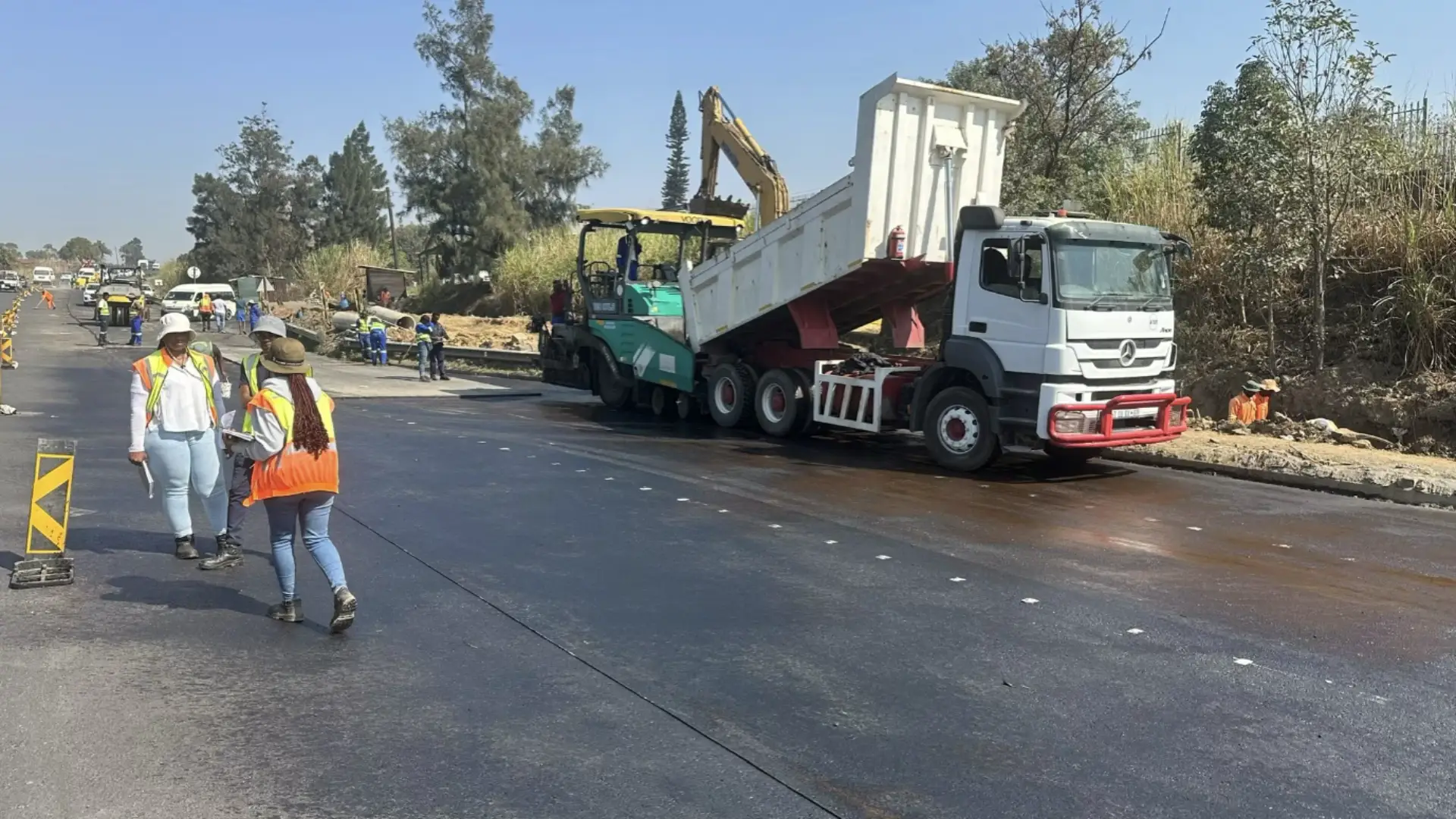 Road construction and asphalt surfacing